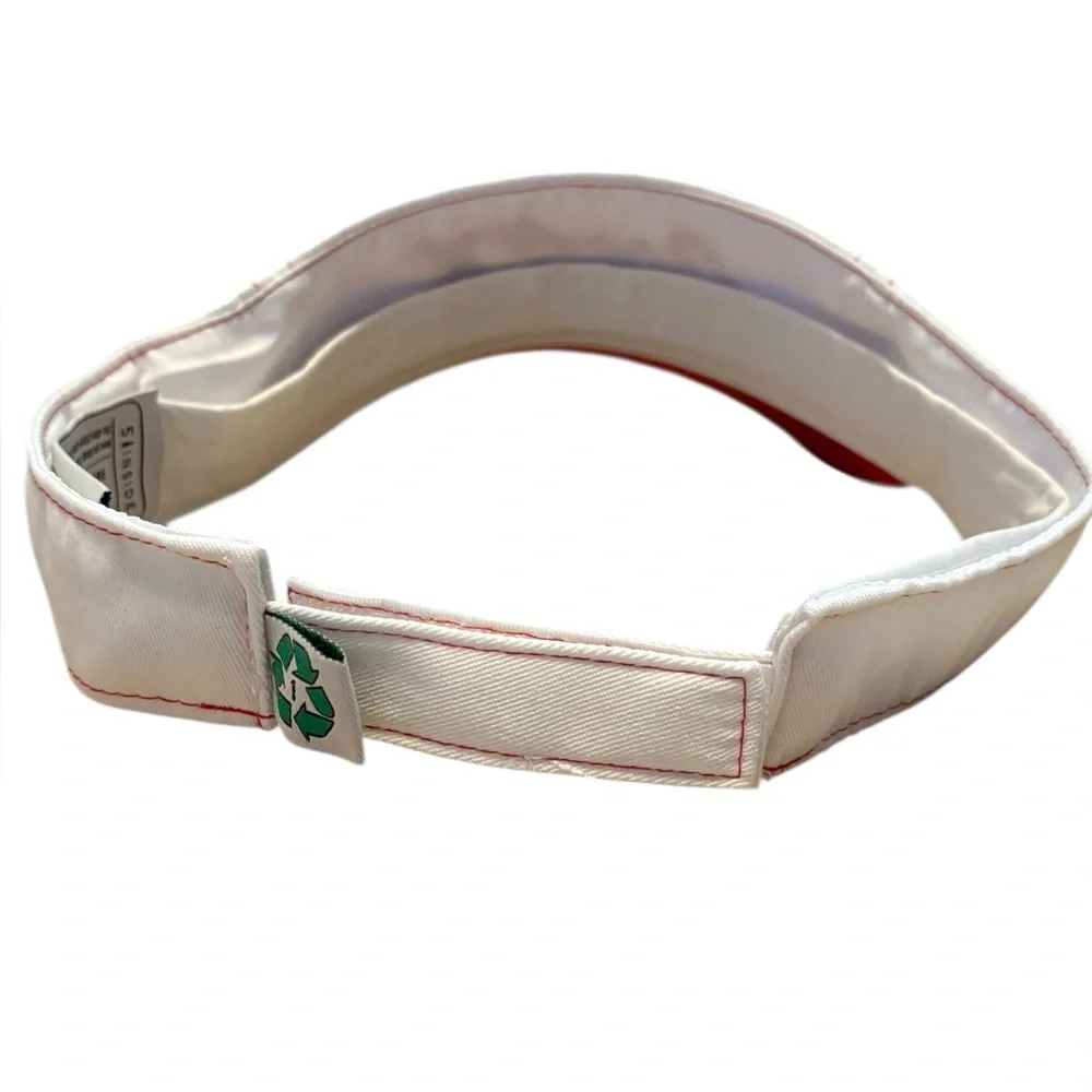 White Embroidered Coca-Cola Visor Preowned